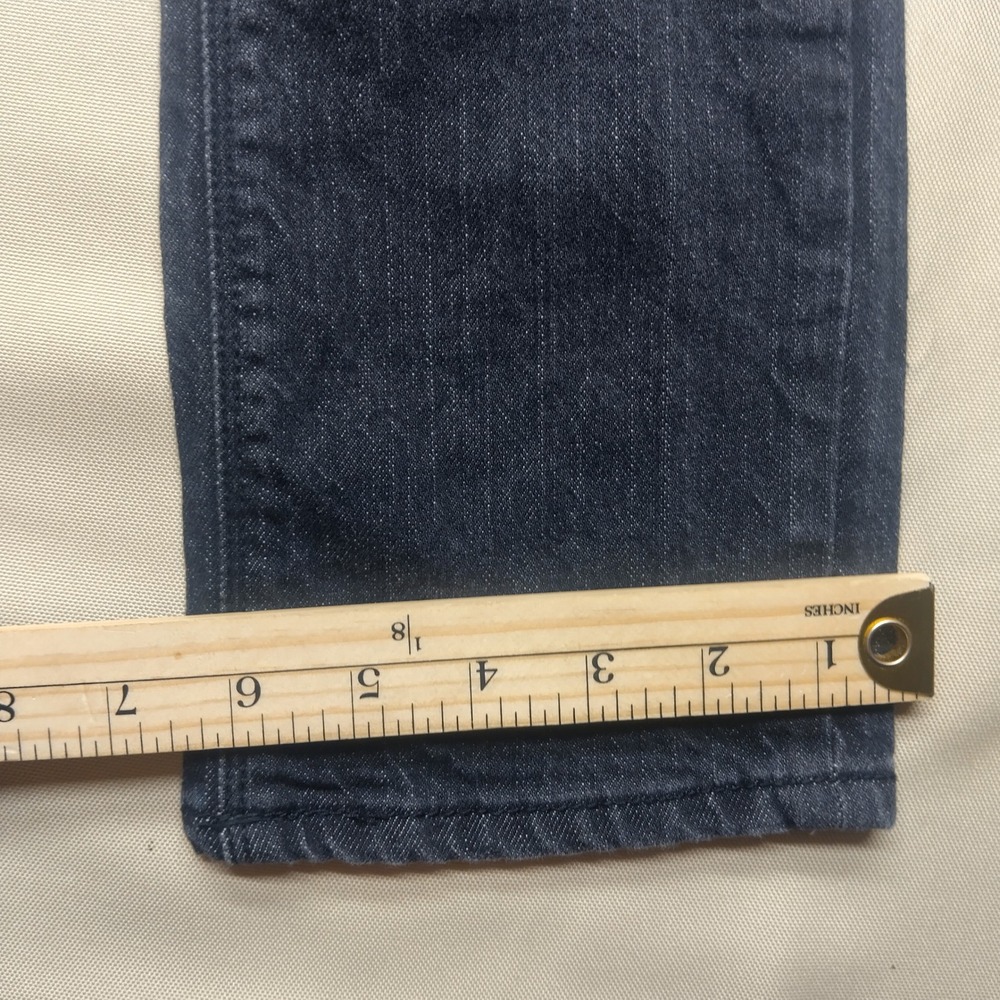 Volcom Vorta Slim Straight Jeans Mens 26 Dark Wash Black Denim Pants - Picture 7 of 8